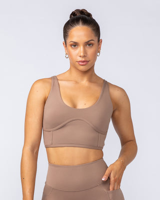Limitless Longline Bra - Cinnamon-Sports Bras-XXS-112401CINN-XXS-MNAPPRL32785-1-Muscle Nation