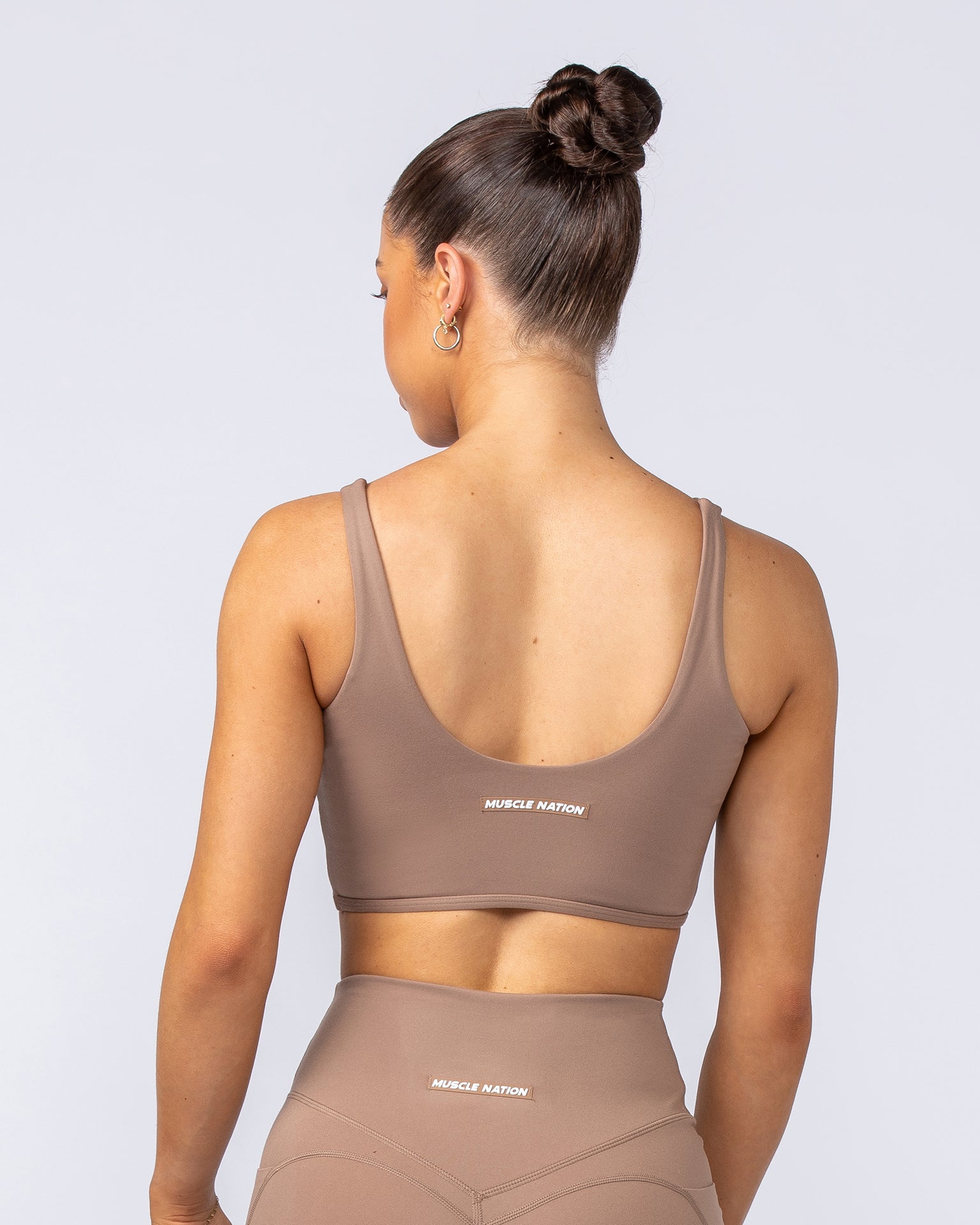 Limitless Longline Bra - Cinnamon-Sports Bras-XXS-112401CINN-XXS-MNAPPRL32785-4-Muscle Nation