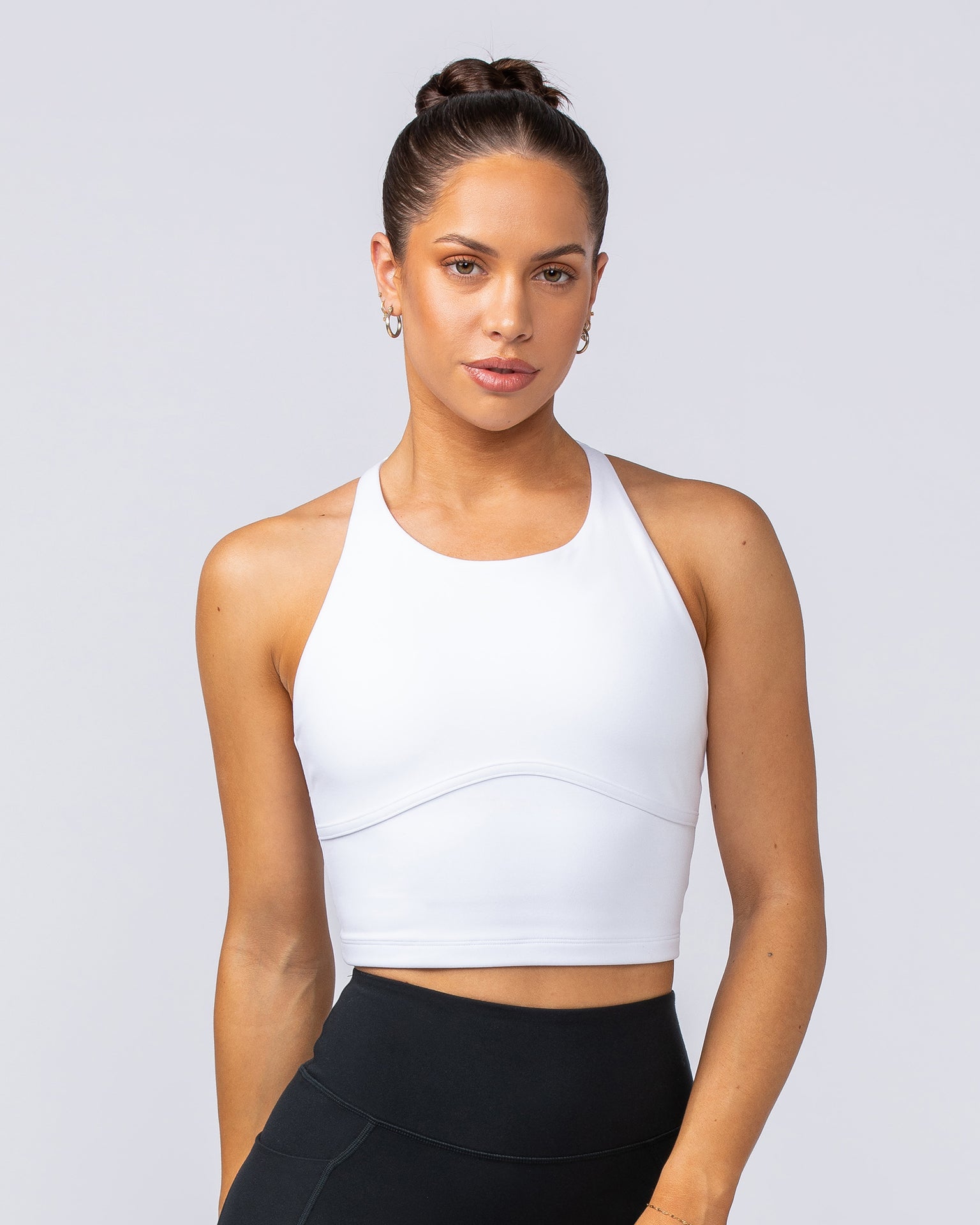 Limitless Cropped Active Tank - White-Singlets & Tanks-XXS-112412WHT-XXS-MNAPPRL33010-2-Muscle Nation