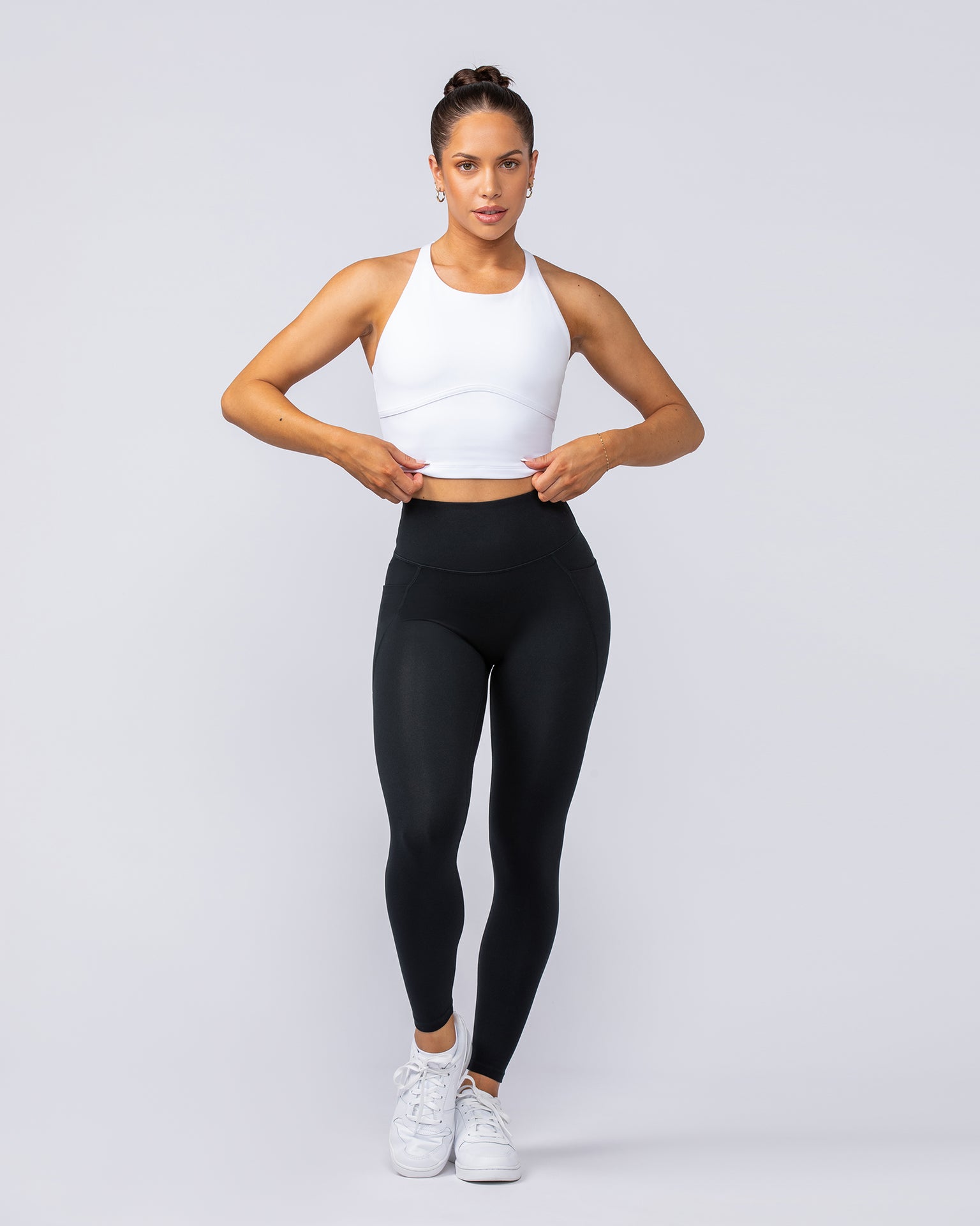 Limitless Cropped Active Tank - White-Singlets & Tanks-XXS-112412WHT-XXS-MNAPPRL33010-6-Muscle Nation