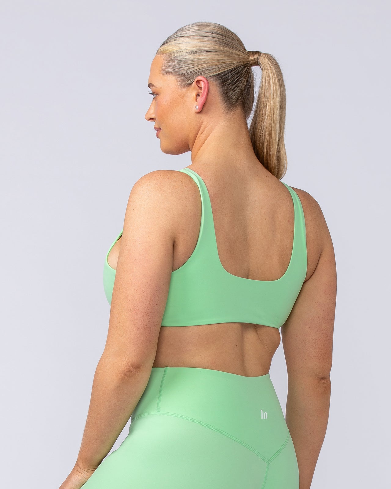 Embody Bralette Lime Splice - Muscle Nation women's bralette, view 3