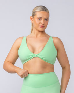 Embody Bralette Lime Splice - Muscle Nation women's bralette