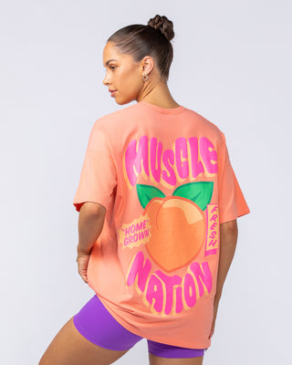 Peachy Oversized Tee - Peachy-T-Shirts-XXS-1124218PEACHY-XXS-MNAPPRL34847-2-Muscle Nation