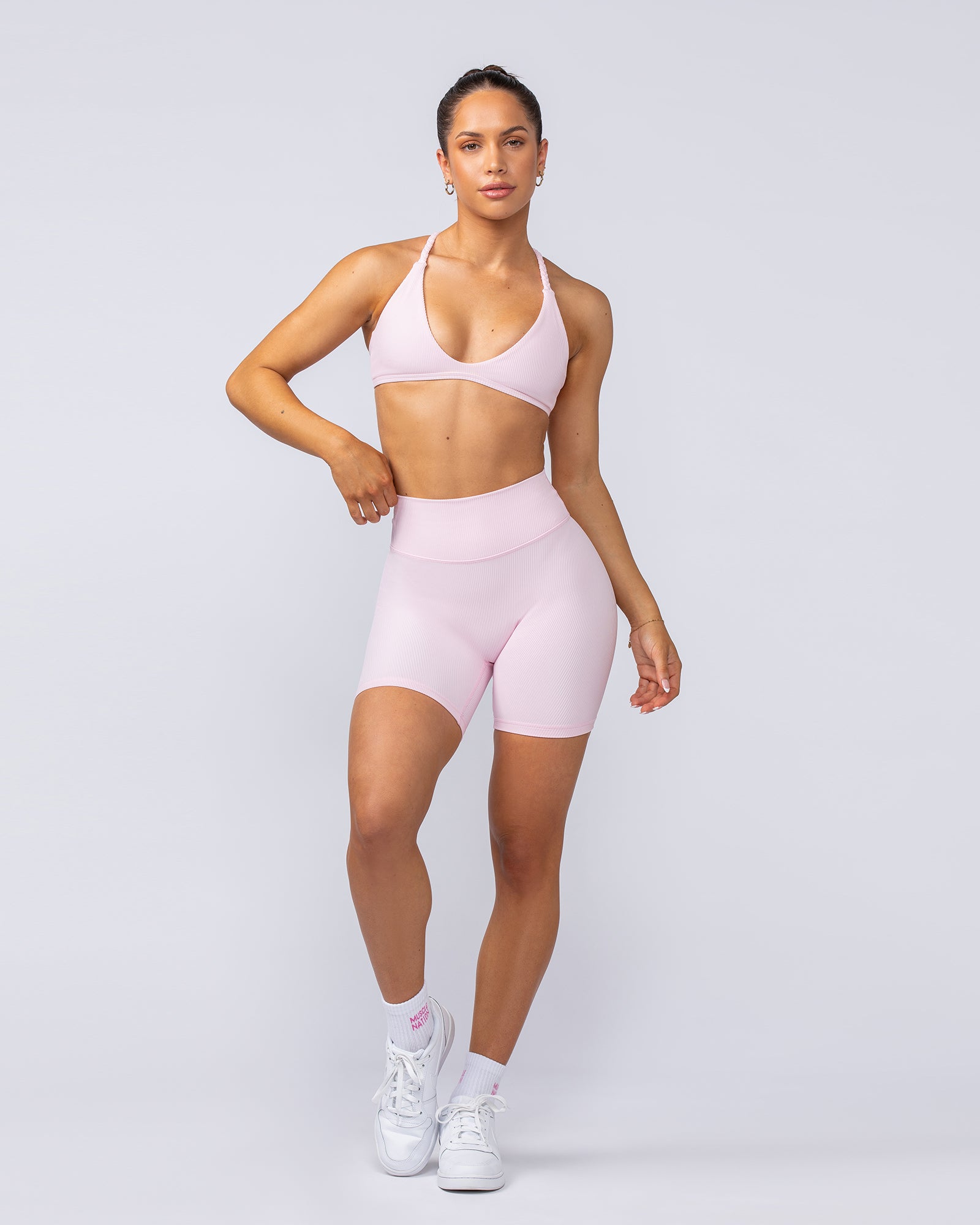 Breeze Rib Bralette - Baby Pink