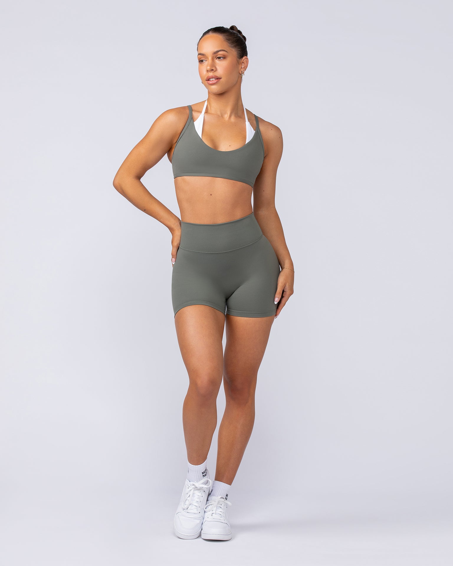 Instinct Scrunch Midway Shorts - Ivy-Shorts-XXS-112457IVY-XXS-MNAPPRL33802-6-Muscle Nation