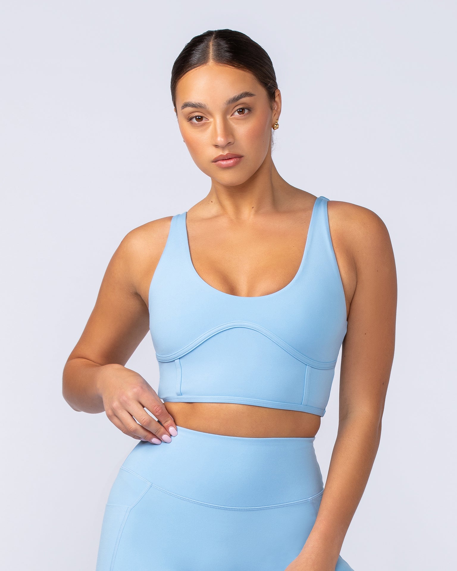 Limitless Longline Bra - Pacific Blue-Sports Bras-XXS-112401PACBLU-XXS-MNAPPRL32794-5-Muscle Nation