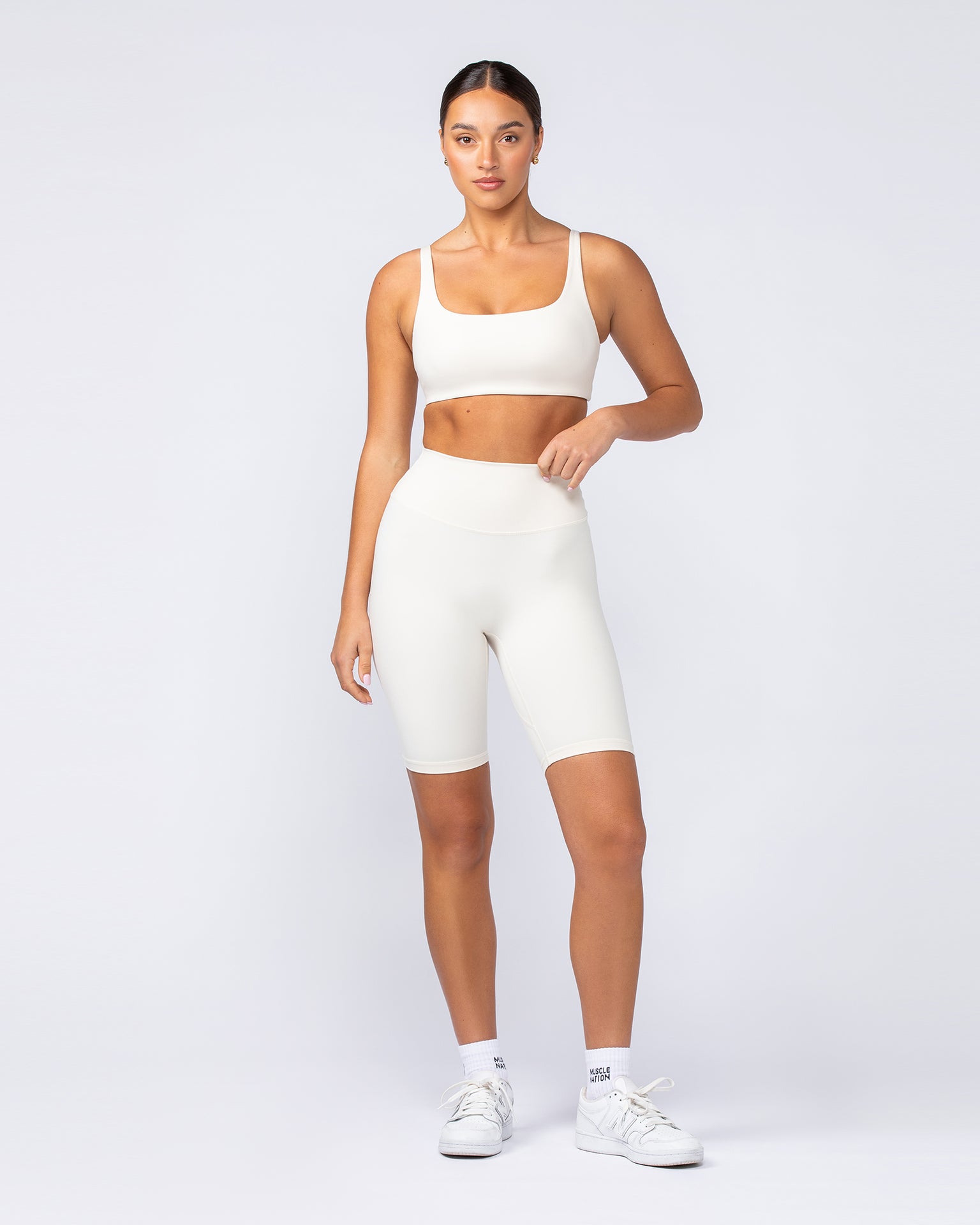 Zero Rise Everyday Referee Length Shorts - Dew-Shorts-XXS-112415DEW-XXS-MNAPPRL33109-6-Muscle Nation