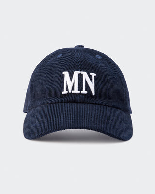 Corduroy Dad Hat-Headwear-Navy-AC112391NAVY-One Size-MNAPPRL28481-2-Muscle Nation