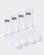 Mens Essential Crew Socks (2x Pack) - White