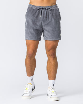 Daily Corduroy Shorts - Light Grey-Shorts-S-042347LTGRY-S-MNAPPRL28584-2-Muscle Nation