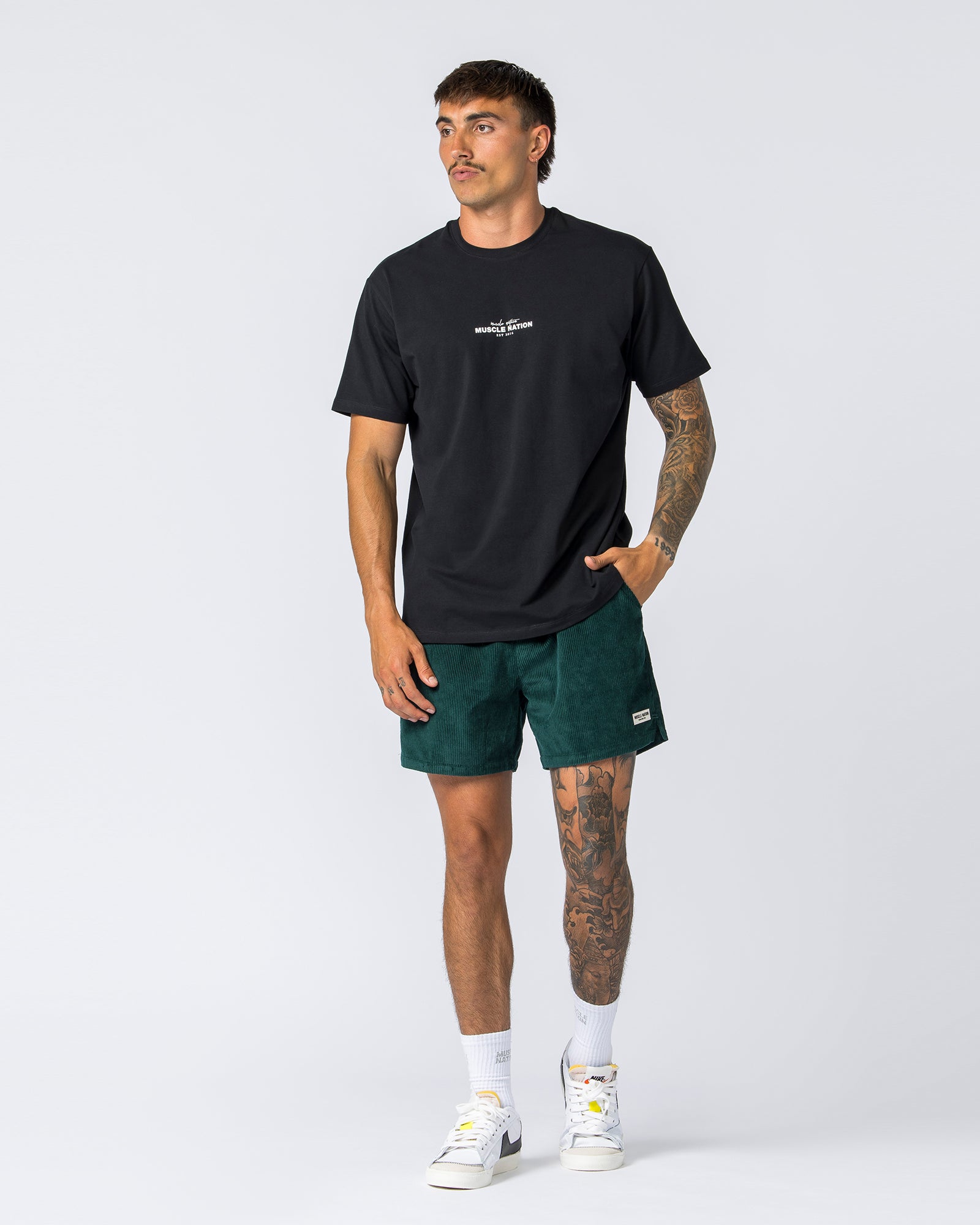 Daily Corduroy Shorts - Sporting Green