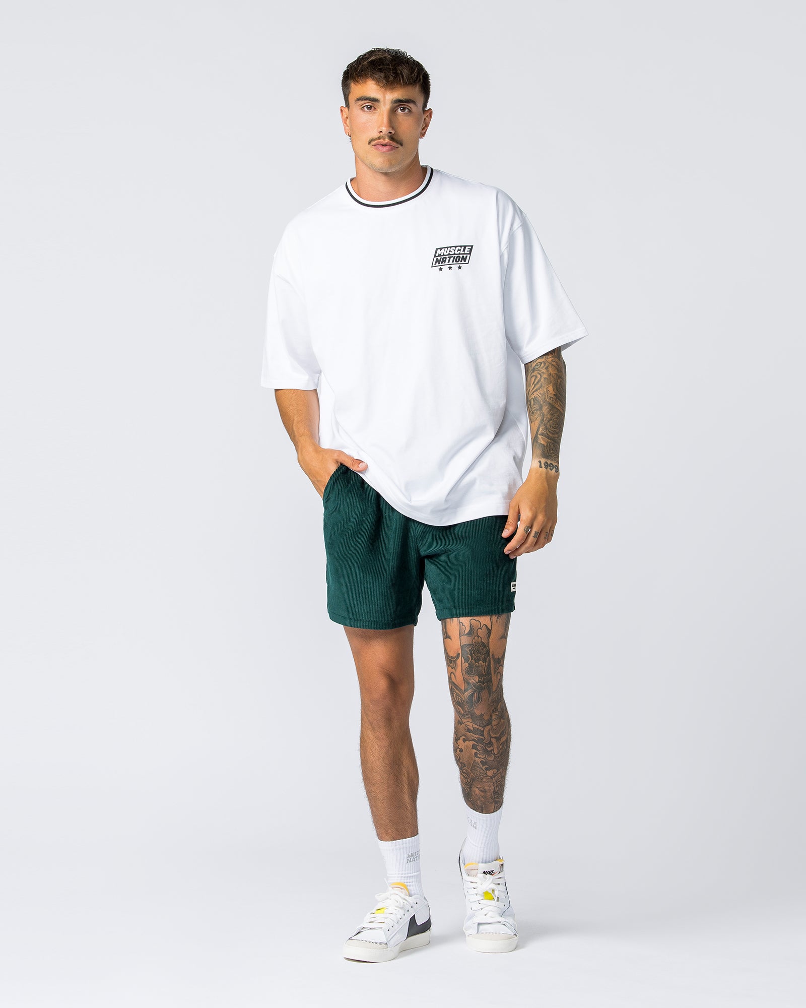 Daily Corduroy Shorts - Sporting Green