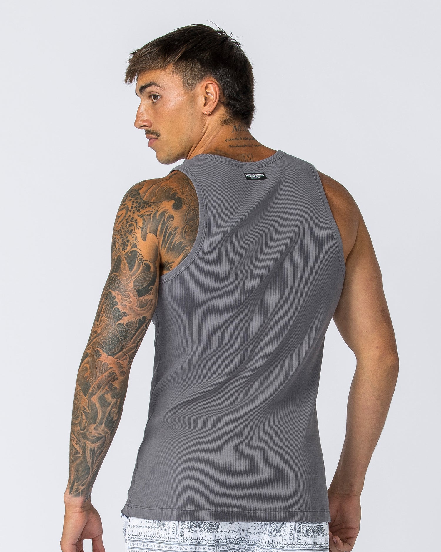 Rib Fitted Training Tank - Tornado - Muscle Nation
