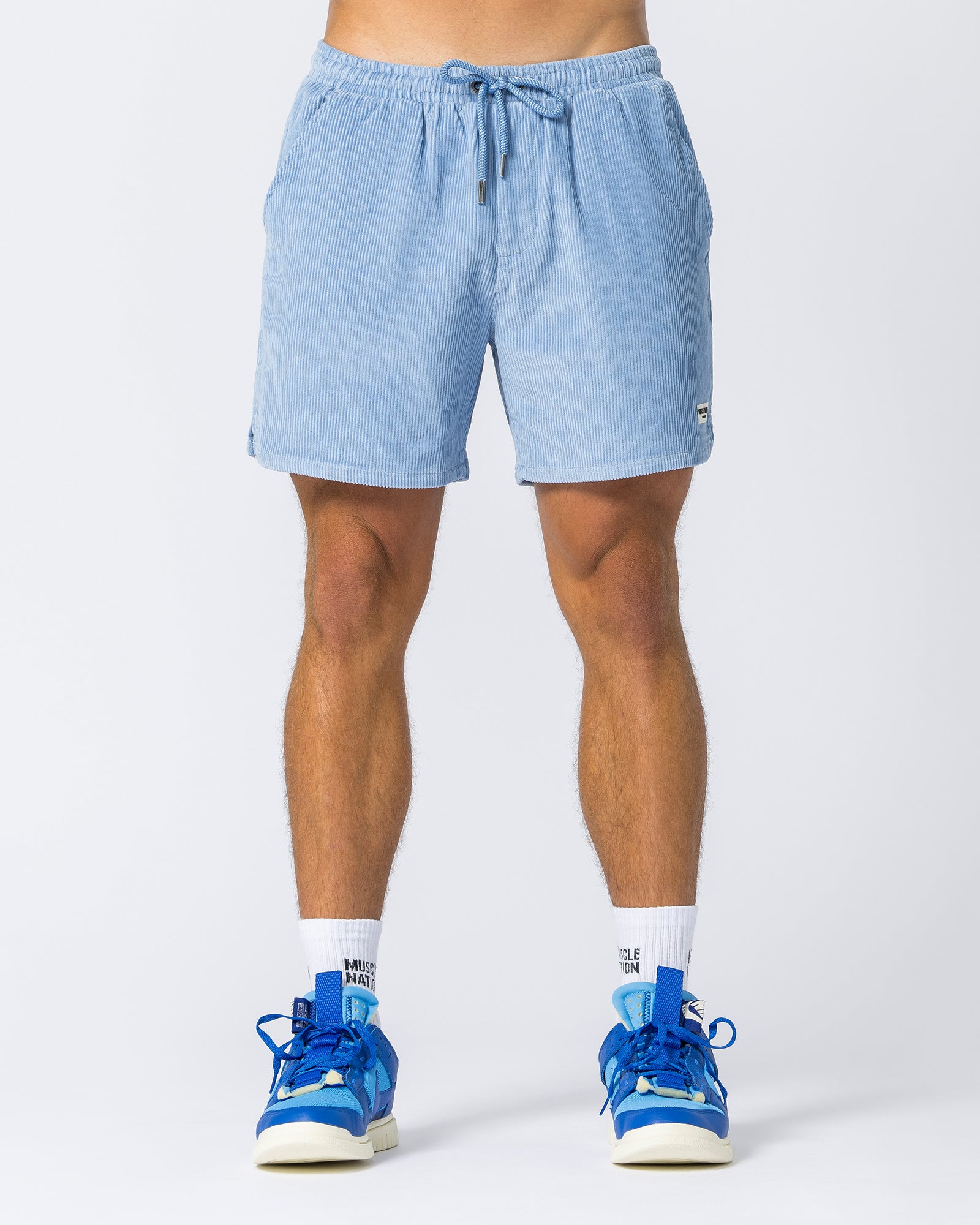 Daily Corduroy Shorts - Sky Blue