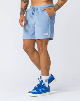 Daily Corduroy Shorts - Sky Blue