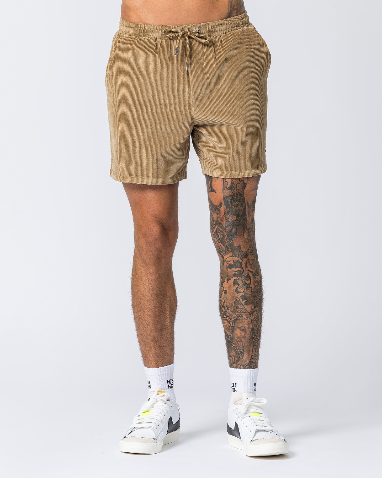 Daily Corduroy Shorts - Beige