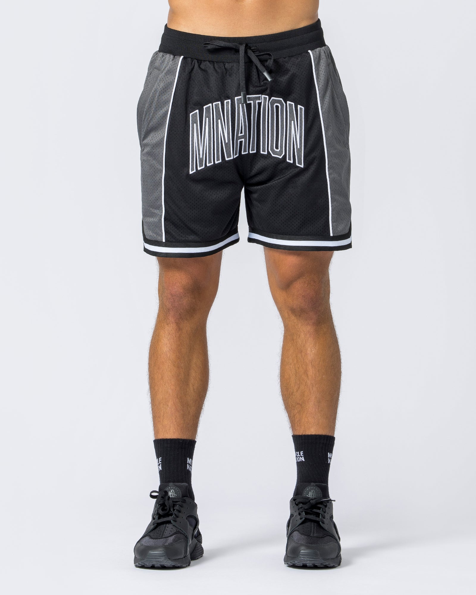 Mens black hot sale basketball shorts