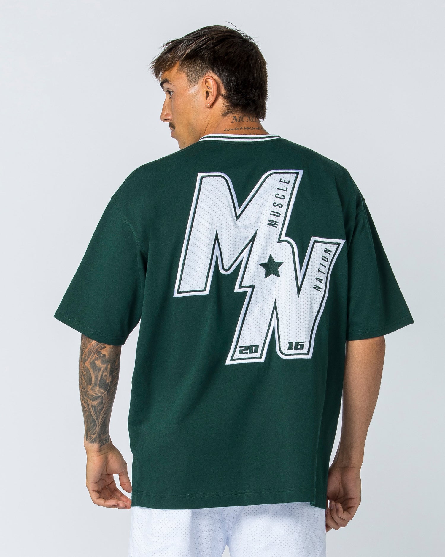 Throwback Oversized Tee - Sporting Green