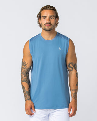 Ventilation Tank - Elemental Blue-Singlets & Tanks-S-112357ELEMBLU-S-MNAPPRL28184-2-Muscle Nation