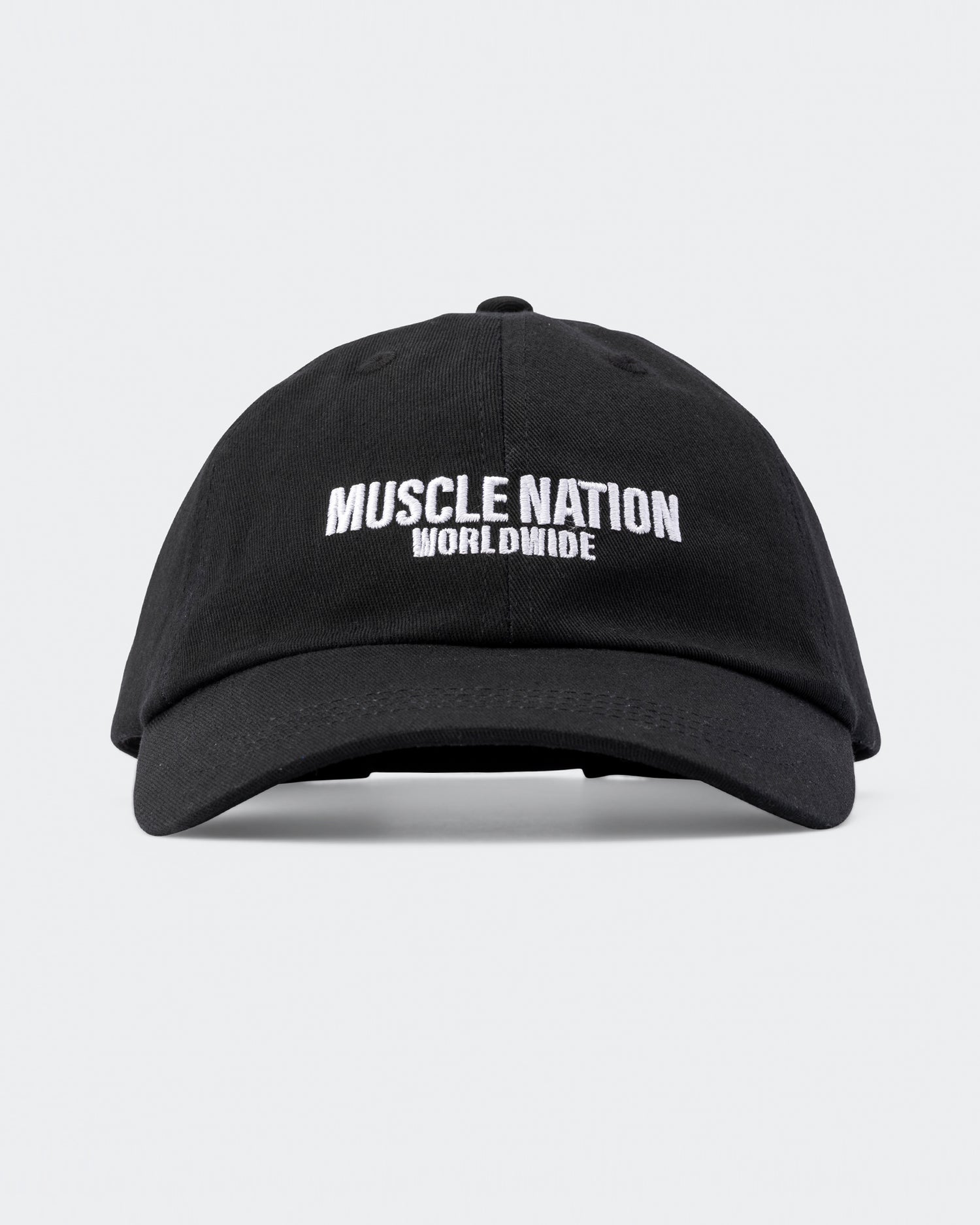 Worldwide Dad Cap - Black-Accessories-Black-ACC1124174BLK-ONE-MNAPPRL32751-1-Muscle Nation