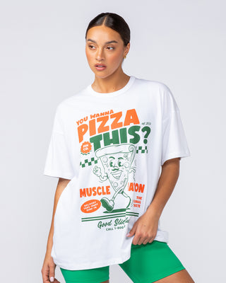 Womens Pizza This Oversized Tee - White-T-Shirts-XXS-1124188WHT-XXS-MNAPPRL34694-2-Muscle Nation