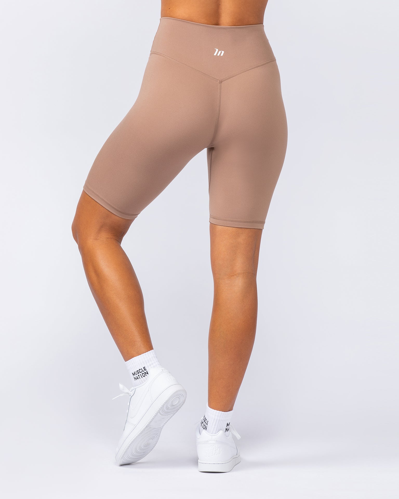 Zero Rise Everyday Referee Length Shorts - Cinnamon-Shorts-XXS-112415CINN-XXS-MNAPPRL33100-5-Muscle Nation