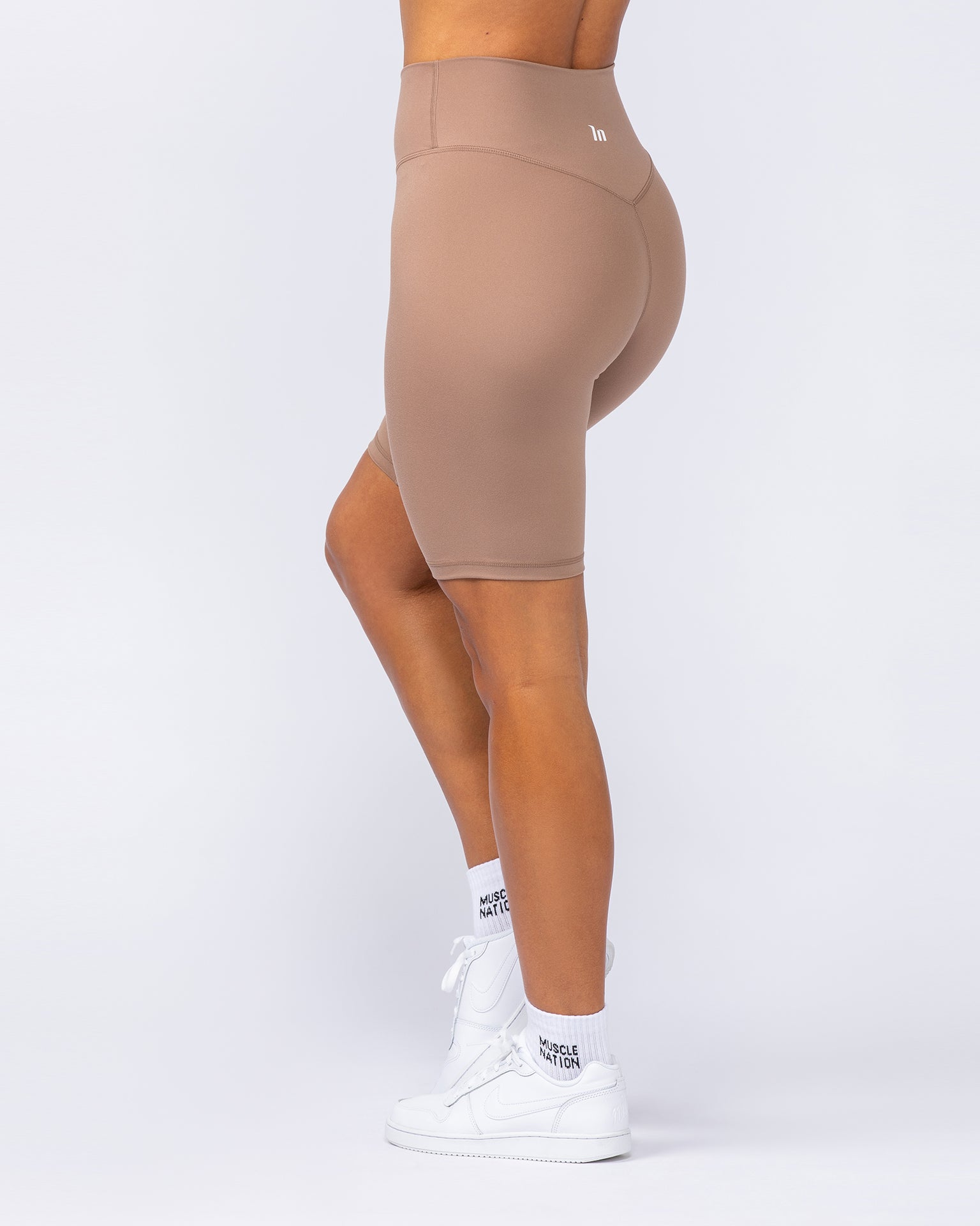 Zero Rise Everyday Referee Length Shorts - Cinnamon-Shorts-XXS-112415CINN-XXS-MNAPPRL33100-4-Muscle Nation