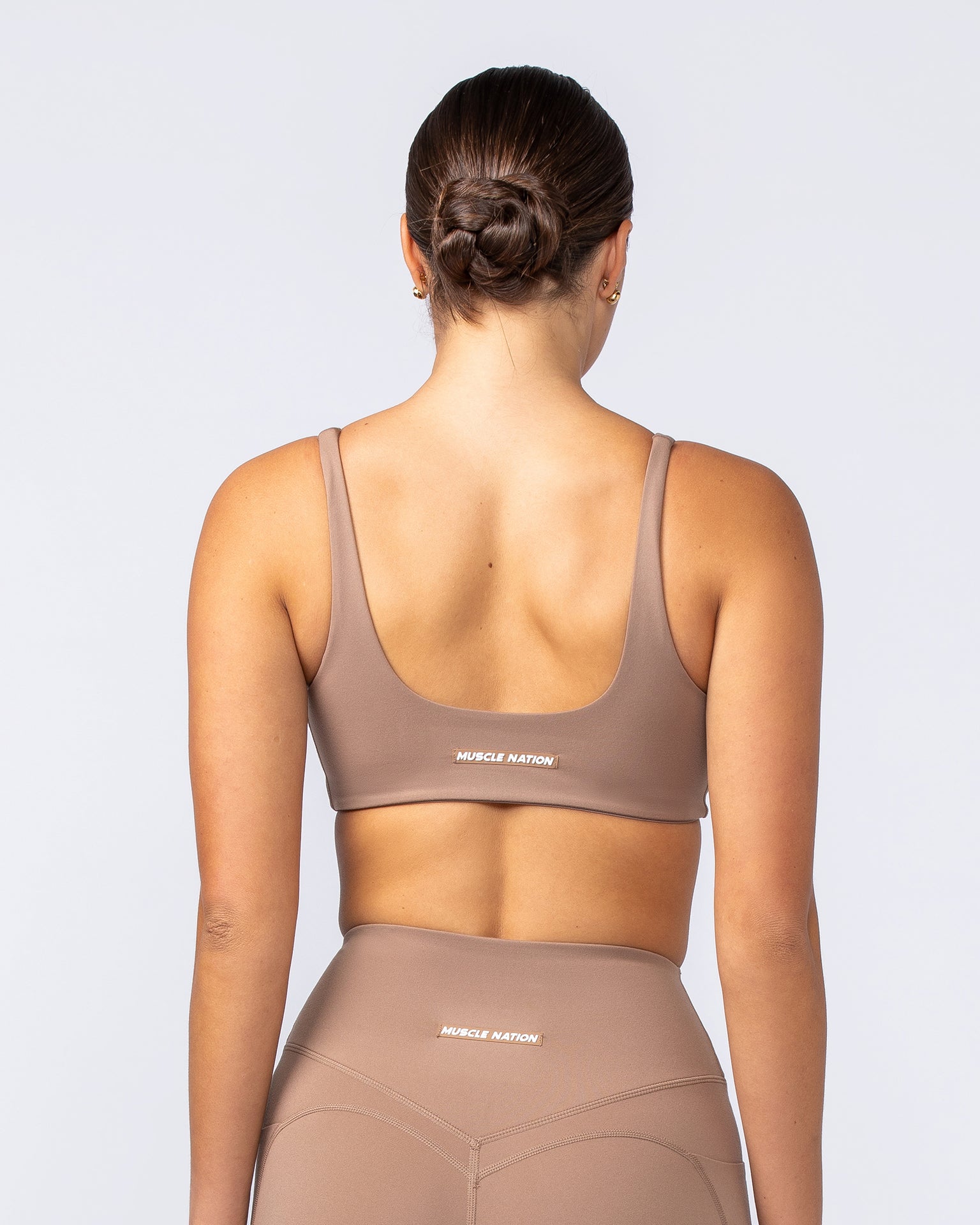 Fundamental Bra - Cinnamon-Sports Bras-XXS-112410CINN-XXS-MNAPPRL33001-4-Muscle Nation