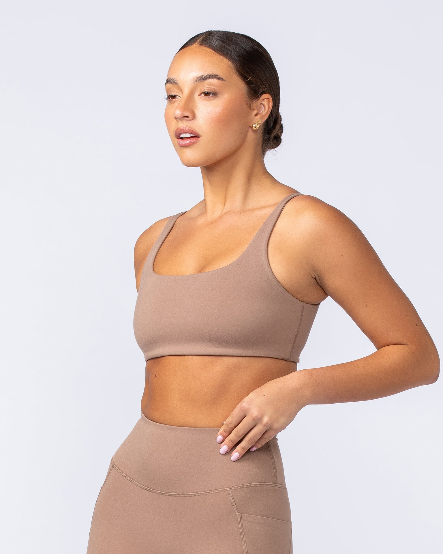 Fundamental Bra - Cinnamon-Sports Bras-XXS-112410CINN-XXS-MNAPPRL33001-2-Muscle Nation