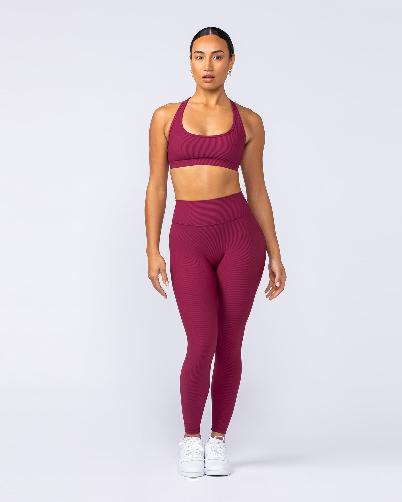 Drew Rib Bra - Rose Bud-Sports Bras-XXS-112499ROSBUD-XXS-MNAPPRL34054-7-Muscle Nation