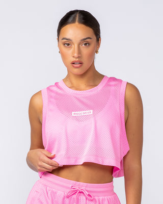 Swift Cropped Training Tank - Hollywood Pink-Singlets & Tanks-XXS-112448HWPNK-XXS-MNAPPRL33577-1-Muscle Nation