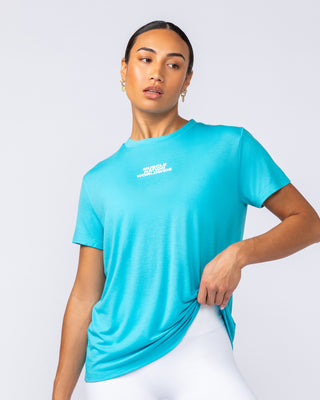 Global Training Tee - Capri Blue-T-Shirts-XXS-1124214CAPBLU-XXS-MNAPPRL34477-1-Muscle Nation