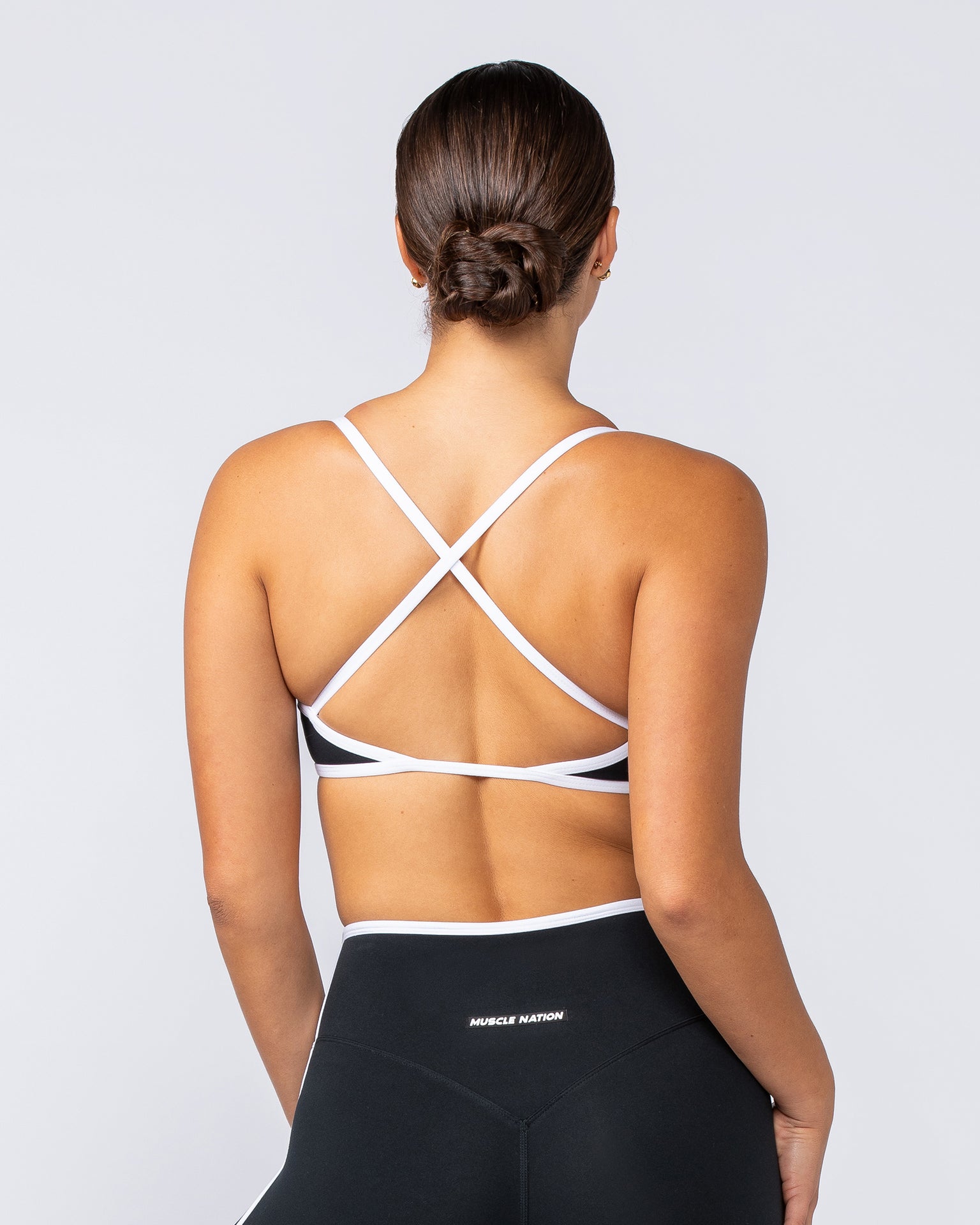 Goddess Bralette - Black-Bralettes-XXS-112413BLK-XXS-MNAPPRL33055-5-Muscle Nation