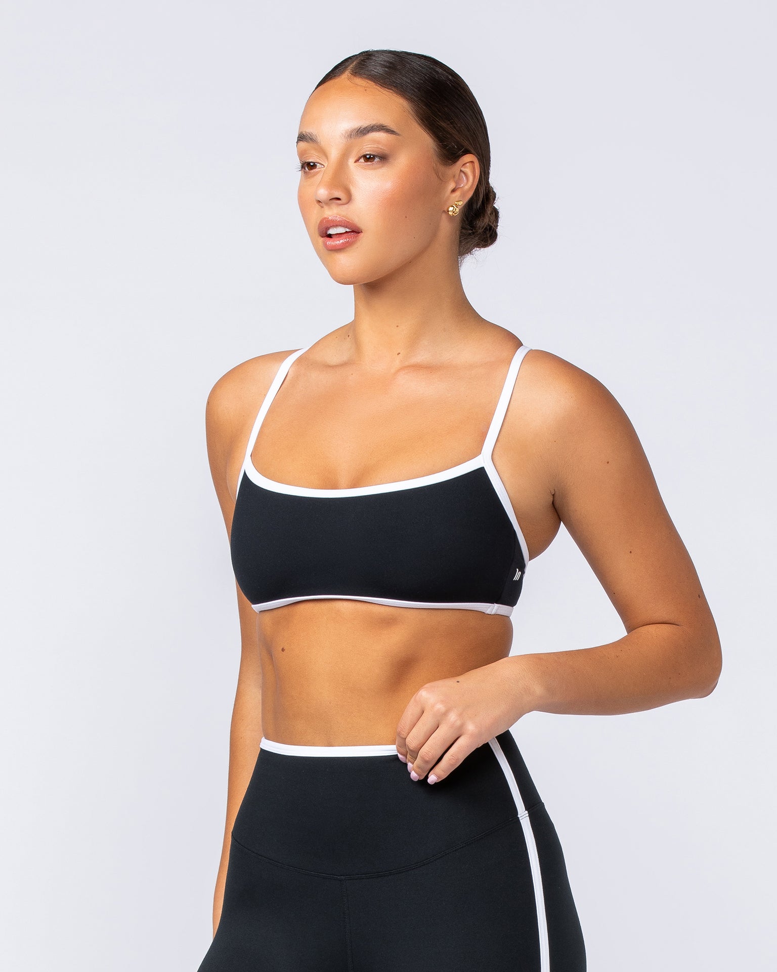 Goddess Bralette - Black-Bralettes-XXS-112413BLK-XXS-MNAPPRL33055-3-Muscle Nation