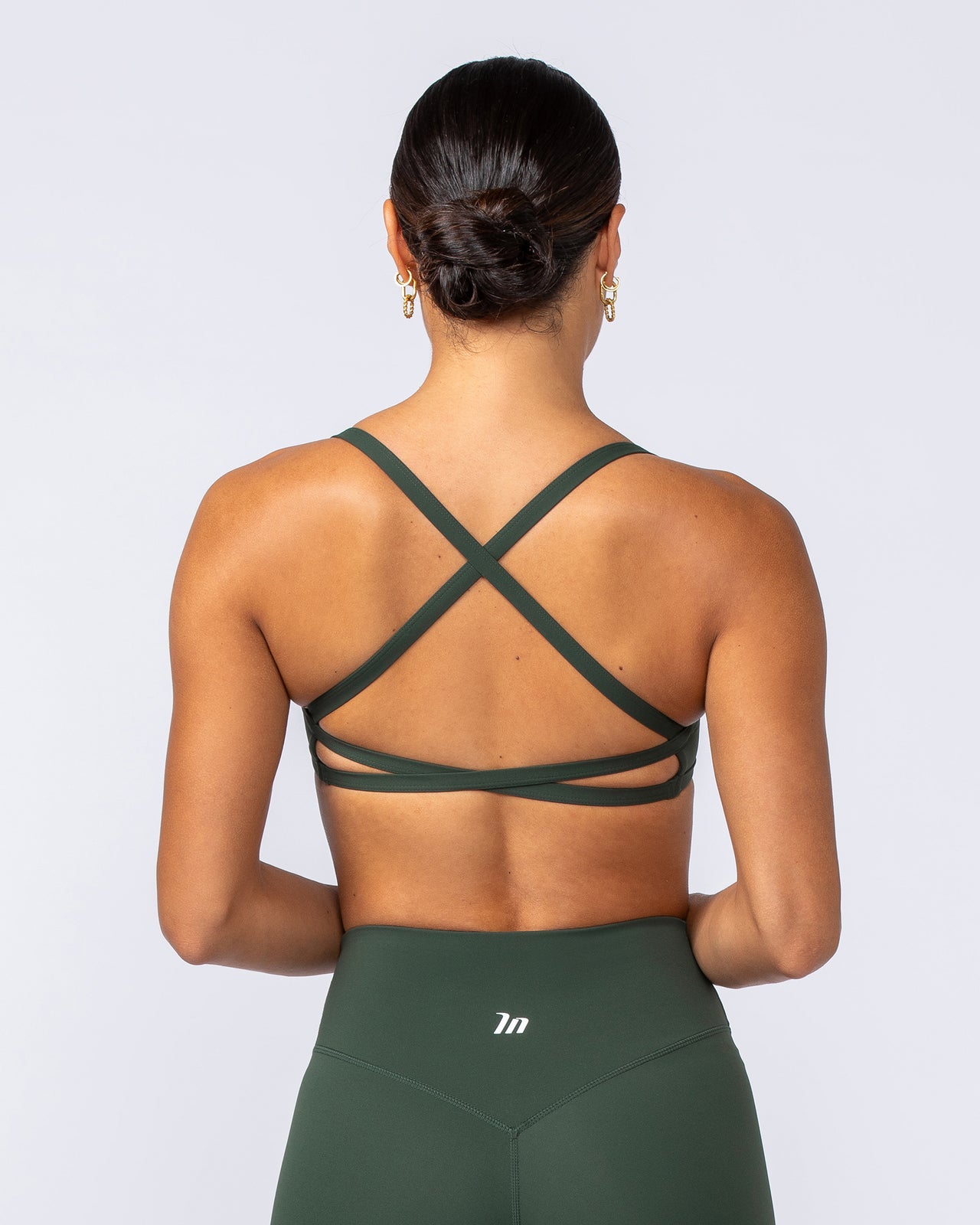 Freedom Bralette Dark Olive - Muscle Nation women's bralette, view 5