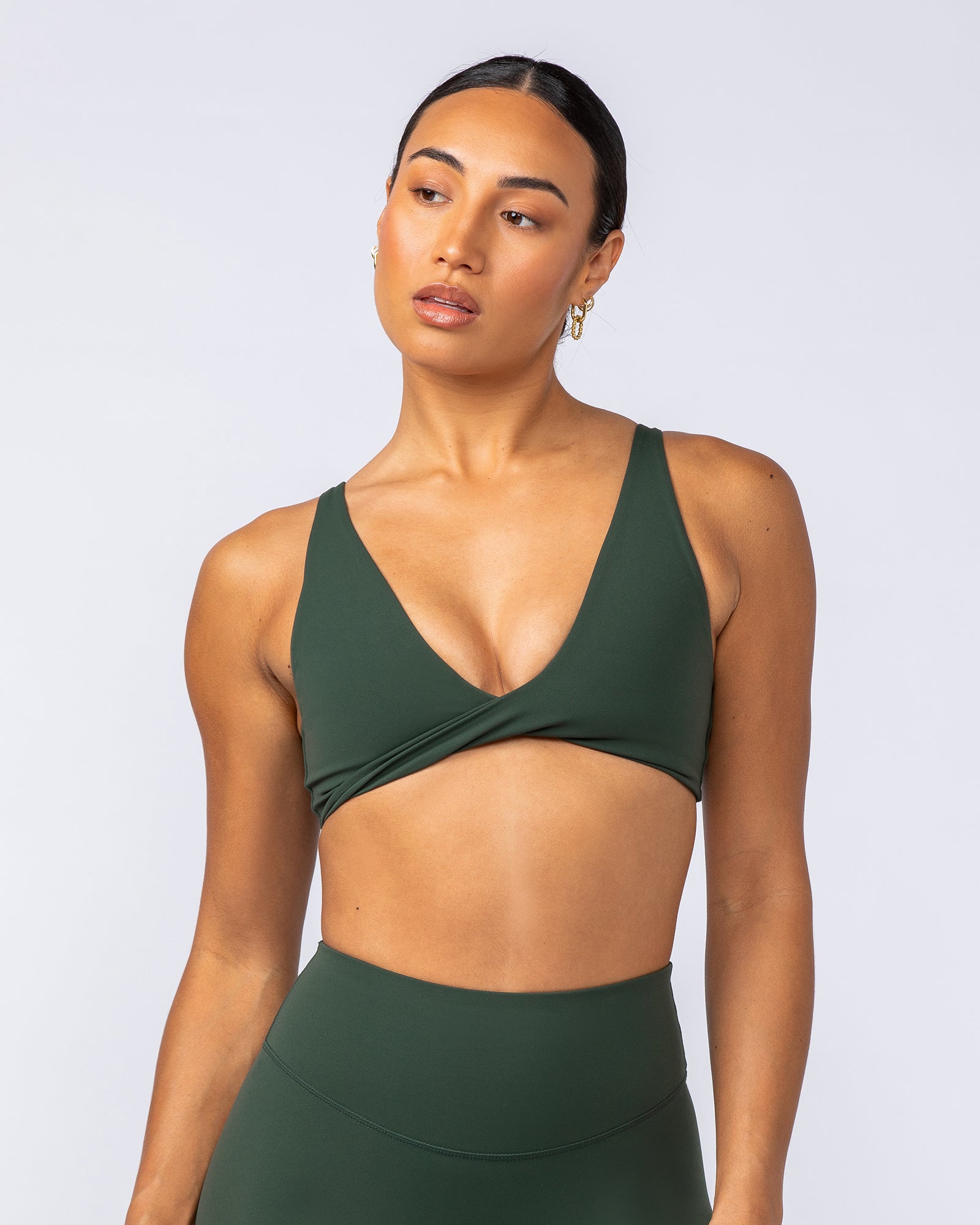 Embody Bralette Dark Olive - Muscle Nation women's bralette