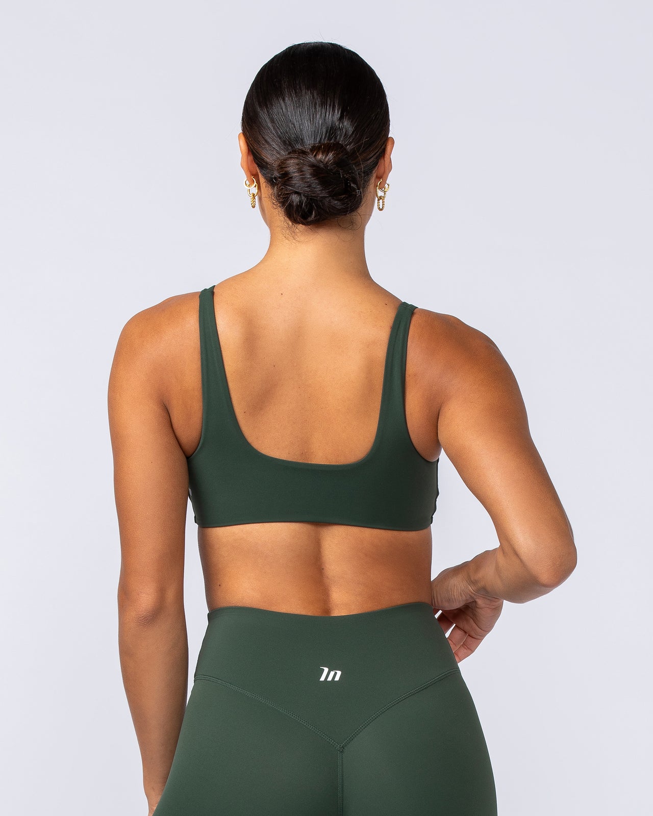 Embody Bralette Dark Olive - Muscle Nation women's bralette, view 4