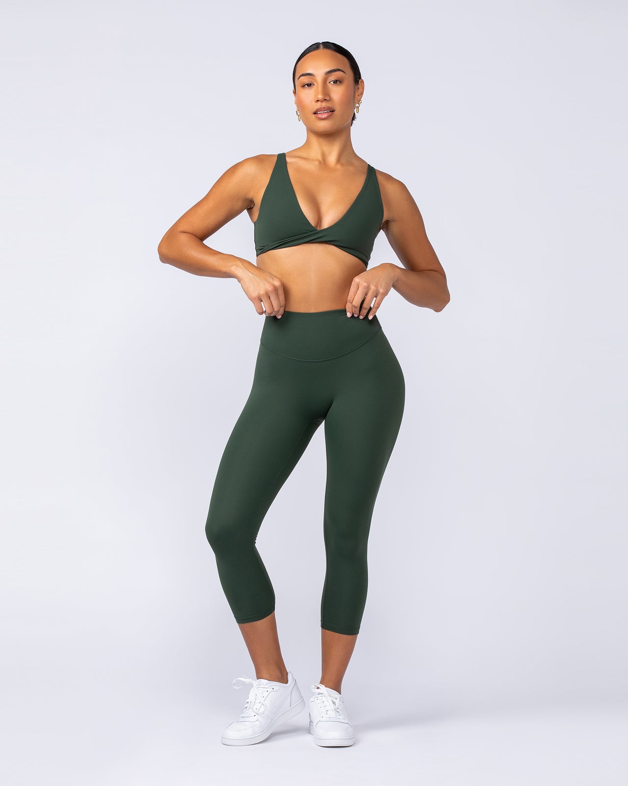 Embody Bralette Dark Olive - Muscle Nation women's bralette, view 5