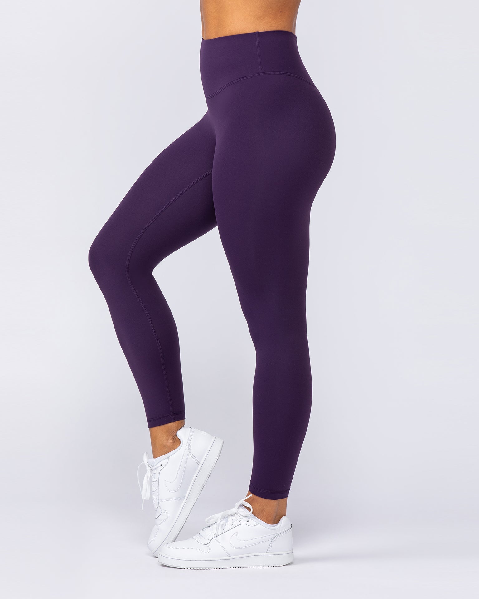 Ultra Aura Ankle Length Leggings - Dark Purple-Leggings-XXS-1124113DRKPUR-XXS-MNAPPRL34396-4-Muscle Nation