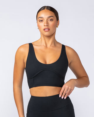 Limitless Longline Bra - Black-Sports Bras-XXS-112401BLK-XXS-MNAPPRL32776-2-Muscle Nation