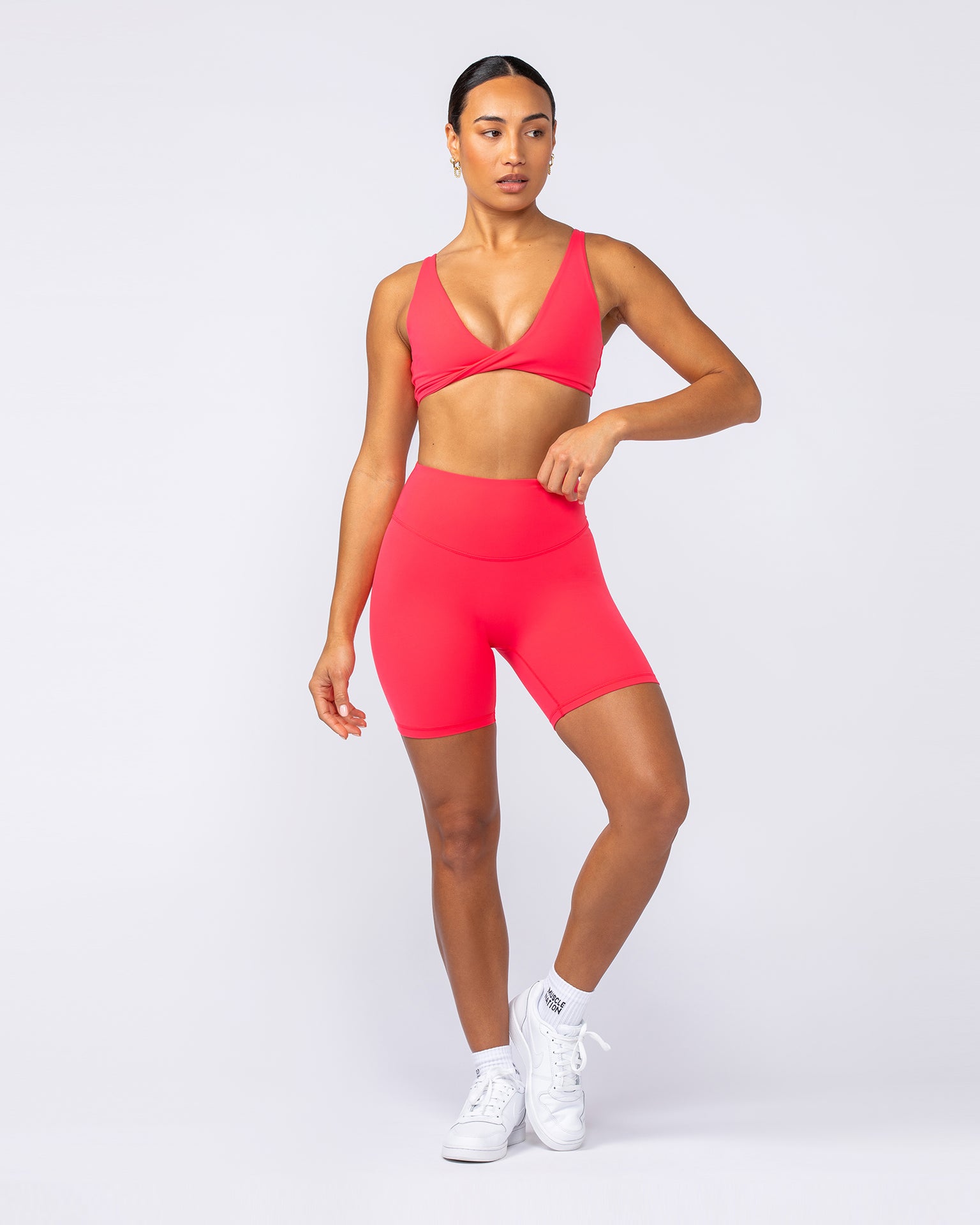 Ultra Aura Bike Shorts - Pepper-Bottoms-XXS-1124111PEPP-XXS-MNAPPRL34324-6-Muscle Nation