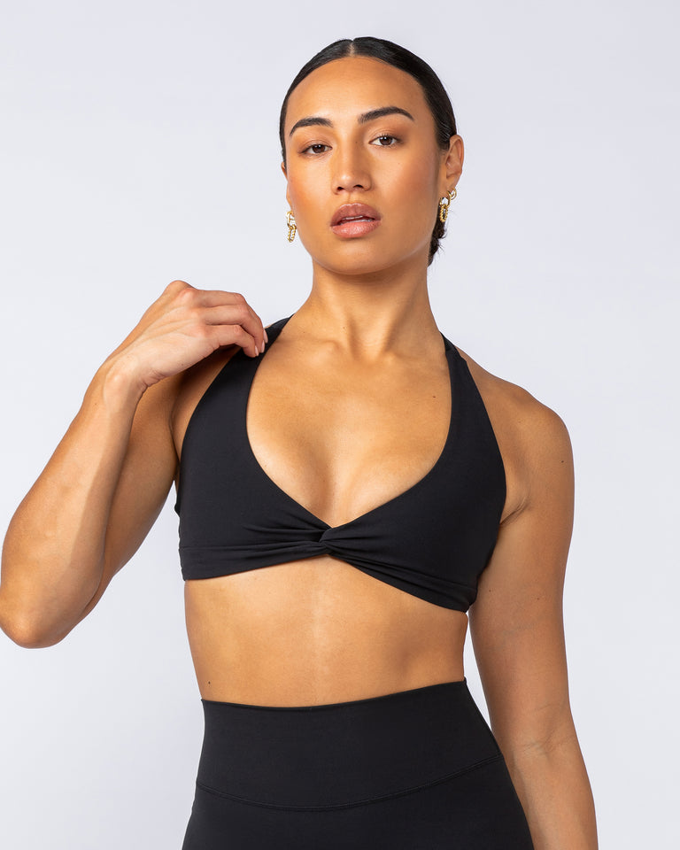Hype Halter Bralette - Black-Bralettes-XS-072319BLK-XS-MNAPPRL25673-5-Muscle Nation