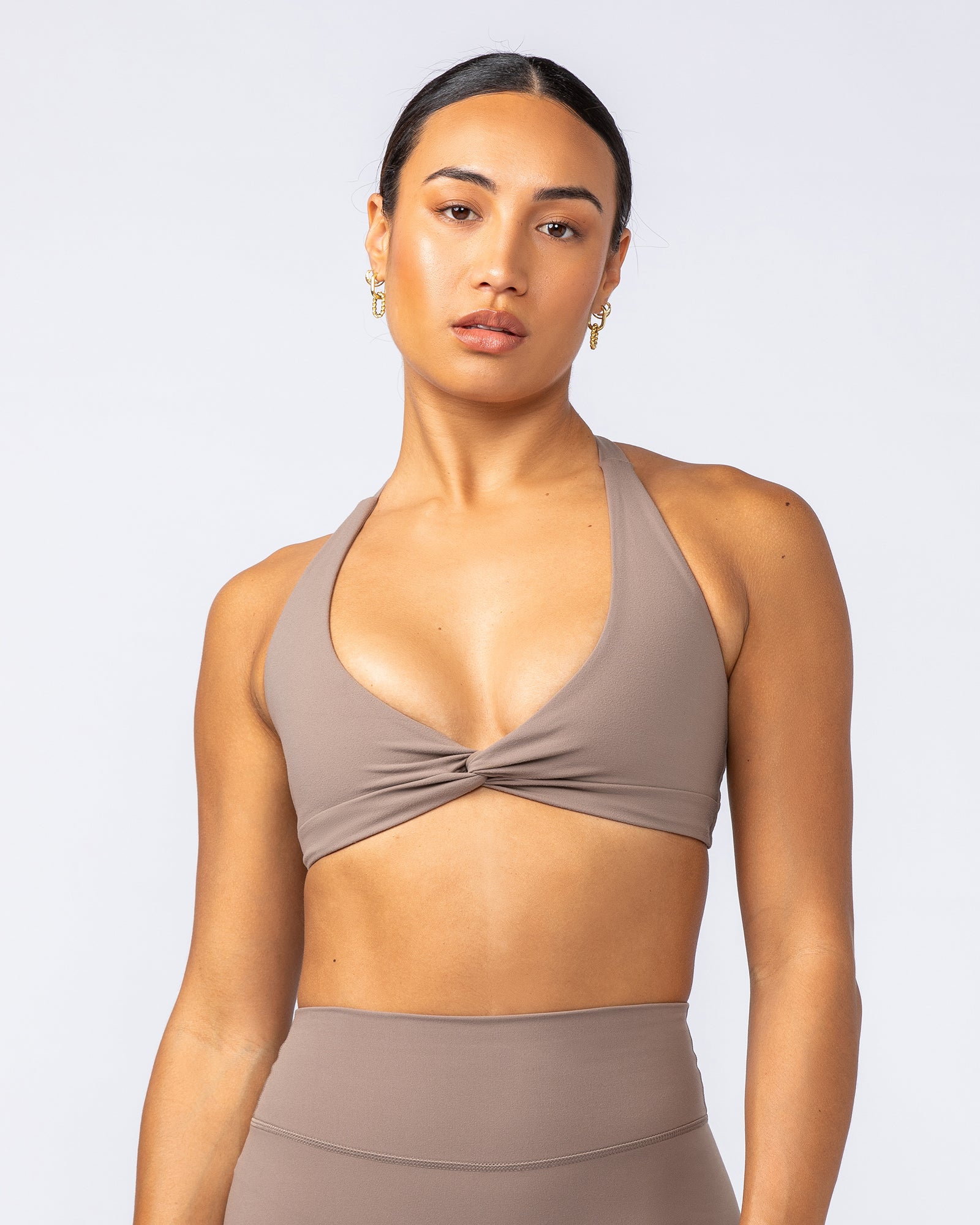 Hype Halter Bralette - Mushroom-Bralettes-XS-052415MUSHRM-XS-MNAPPRL31290-1-Muscle Nation
