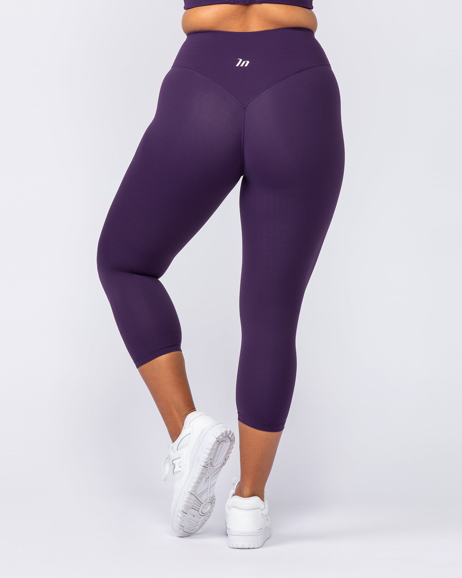Ultra Aura 7/8 Leggings - Dark Purple-Leggings-XXS-1124112DRKPUR-XXS-MNAPPRL34360-5-Muscle Nation