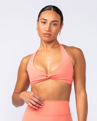 Hype Halter Bralette - Peach Pink-Bralettes-XS-052415PEAPIK-XS-MNAPPRL31299-1-Muscle Nation