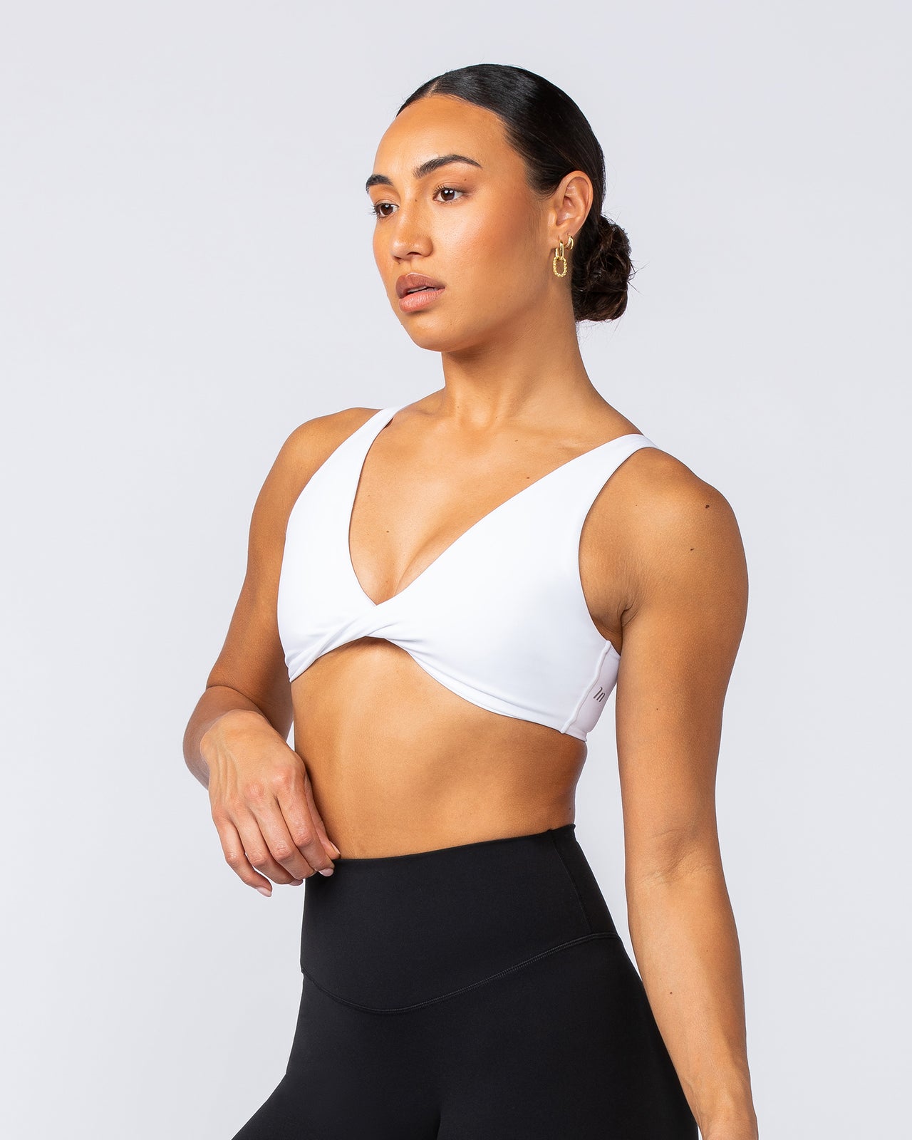 Embody Bralette White - Muscle Nation women's bralette, view 3