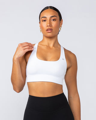 Unstoppable Bra - White-Sports Bras-XXS-1124110WHT-XXS-MNAPPRL34279-1-Muscle Nation