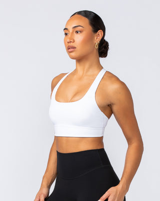 Unstoppable Bra - White-Sports Bras-XXS-1124110WHT-XXS-MNAPPRL34279-2-Muscle Nation