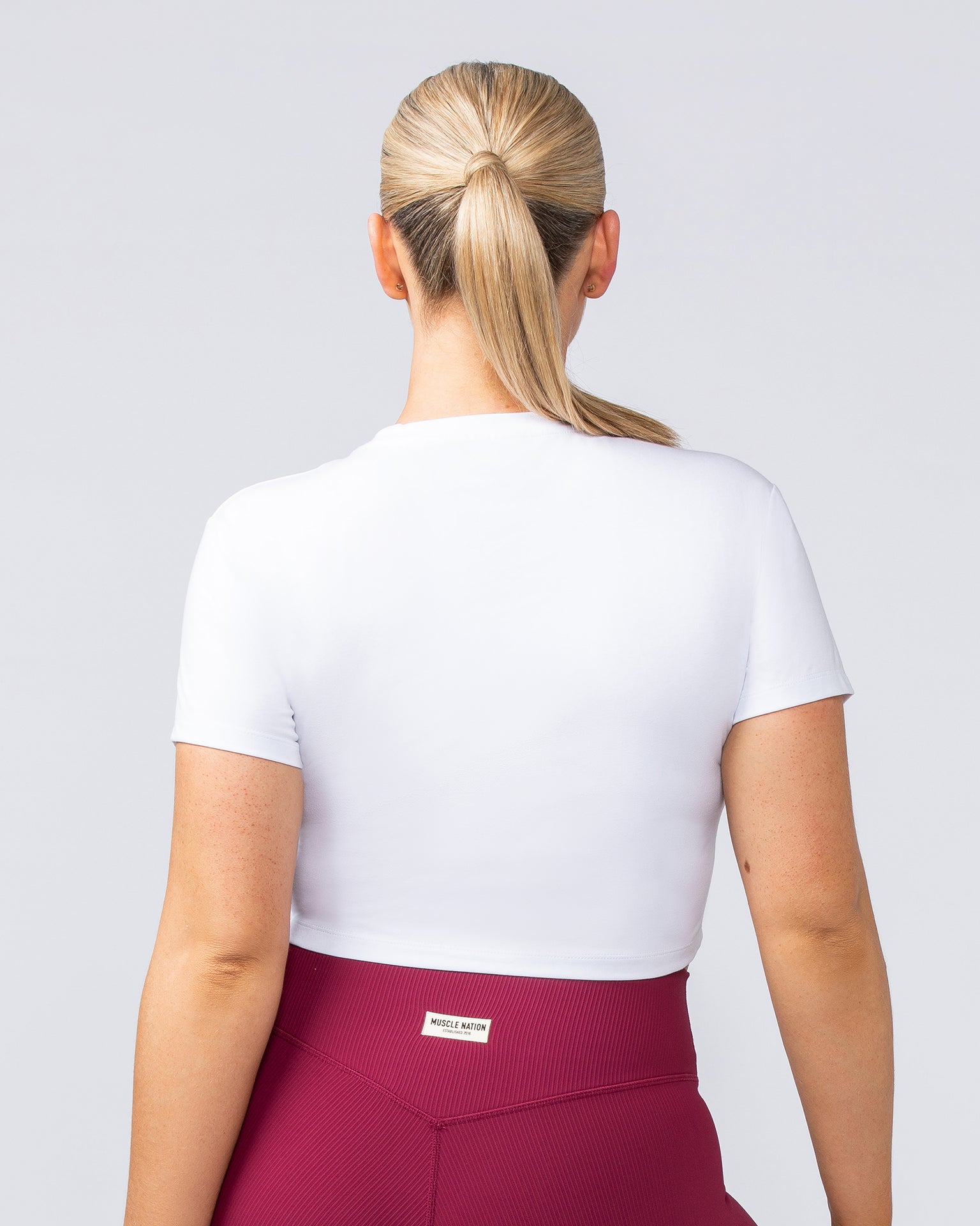 Iconic Baby Tee - White-T-Shirts-XXS-1124197WHT-XXS-MNAPPRL34757-5-Muscle Nation