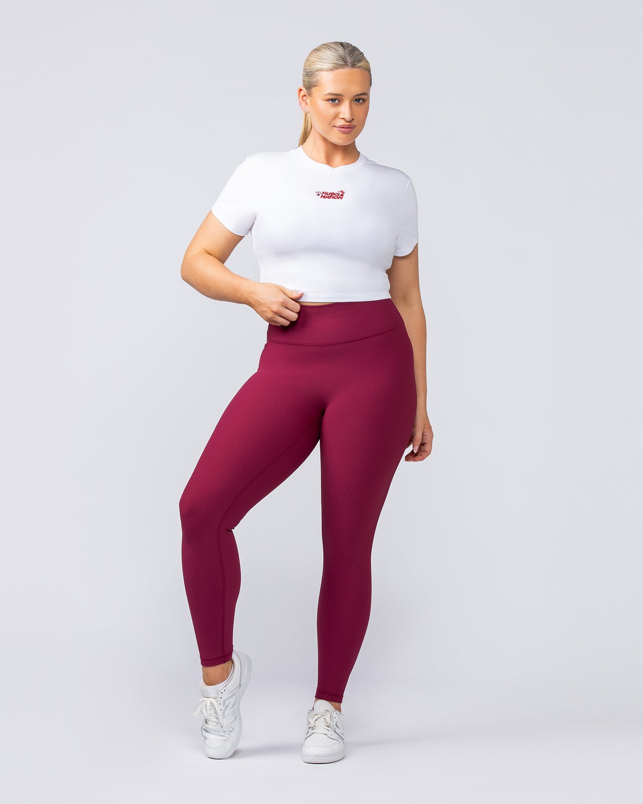 Iconic Baby Tee - White-T-Shirts-XXS-1124197WHT-XXS-MNAPPRL34757-6-Muscle Nation